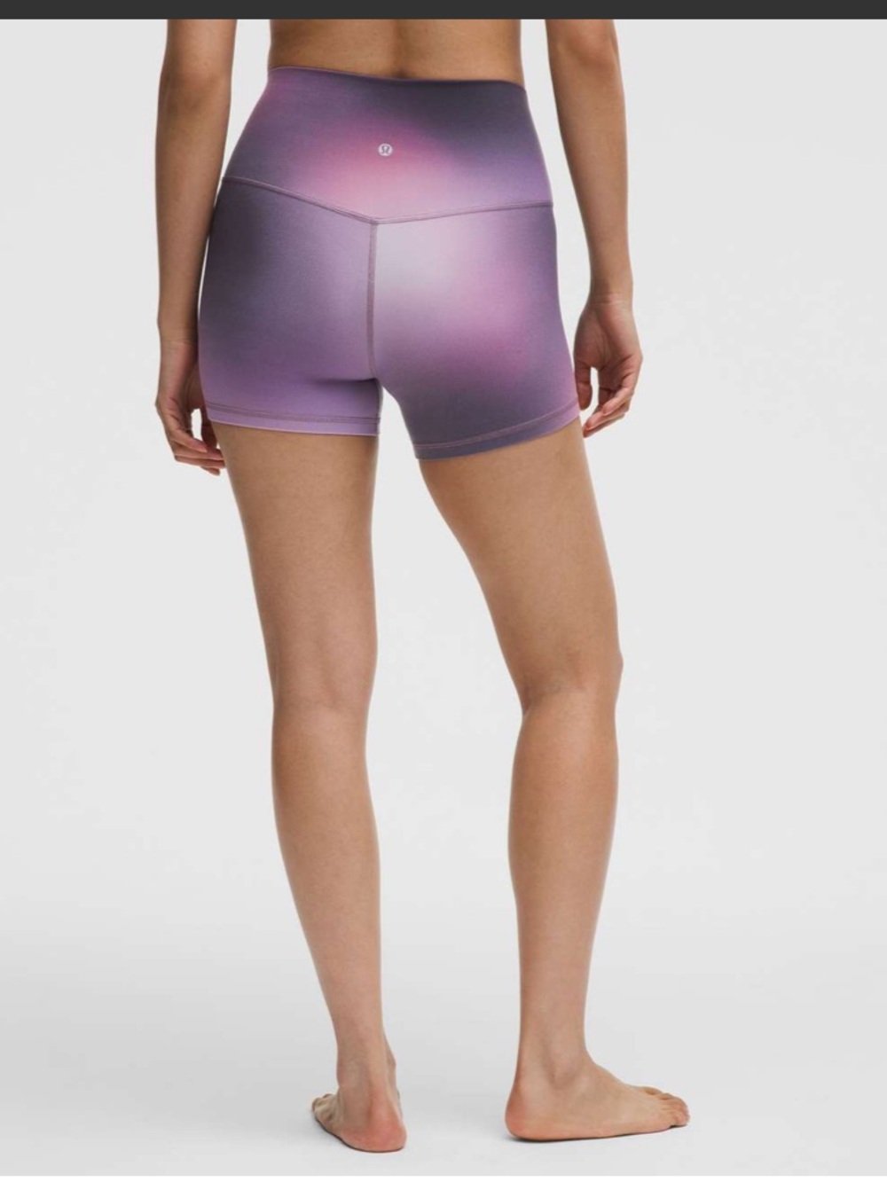 Lululemon Align High-Rise Short & Flow Y Bra Set Aurora Haze Purple Multi EUC - Picture 7 of 14